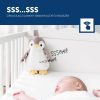 ZAZU Phoebe babanyugtató plüsspingvin éjjeli fénnyel és hangrögzítővel